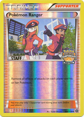 Pokemon Ranger (104/114) (Regional Championship Promo Staff) [XY: Steam Siege] - Destination Retro