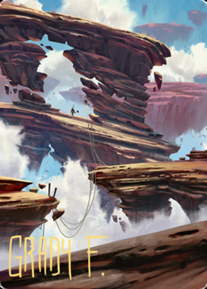 Boulderloft Pathway Art Card (Gold-Stamped Signature) [Zendikar Rising Art Series] - Destination Retro