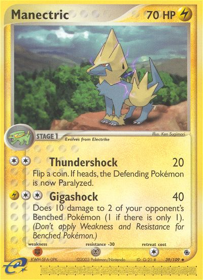 Manectric (39/109) [EX: Ruby & Sapphire] - Destination Retro