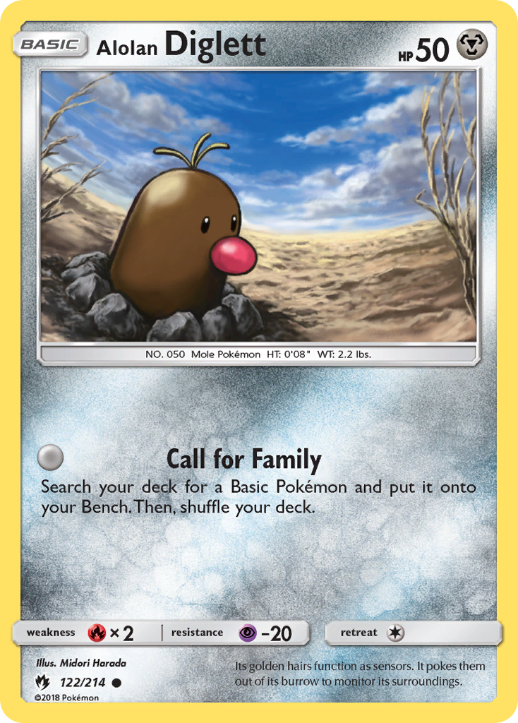 Alolan Diglett (122/214) [Sun & Moon: Lost Thunder] - Destination Retro