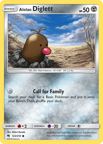 Alolan Diglett (122/214) [Sun & Moon: Lost Thunder] - Destination Retro