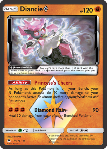 Diancie (74/131) (Prism Star) [Sun & Moon: Forbidden Light] - Destination Retro