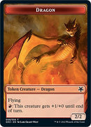 Dragon // Elf Warrior Double-Sided Token [Game Night: Free-for-All Tokens] - Destination Retro