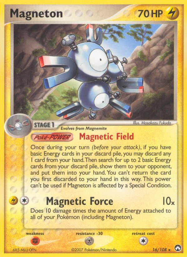 Magneton (16/108) [EX: Power Keepers] - Destination Retro
