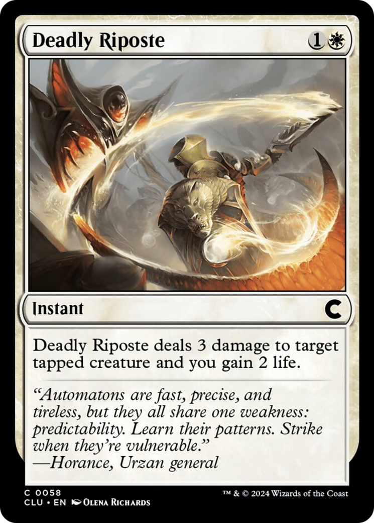 Deadly Riposte [Ravnica: Clue Edition] - Destination Retro