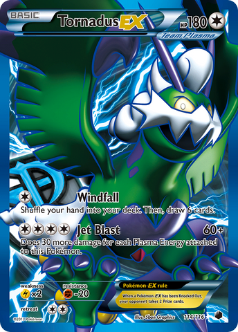 Tornadus EX (114/116) [Black & White: Plasma Freeze] - Destination Retro