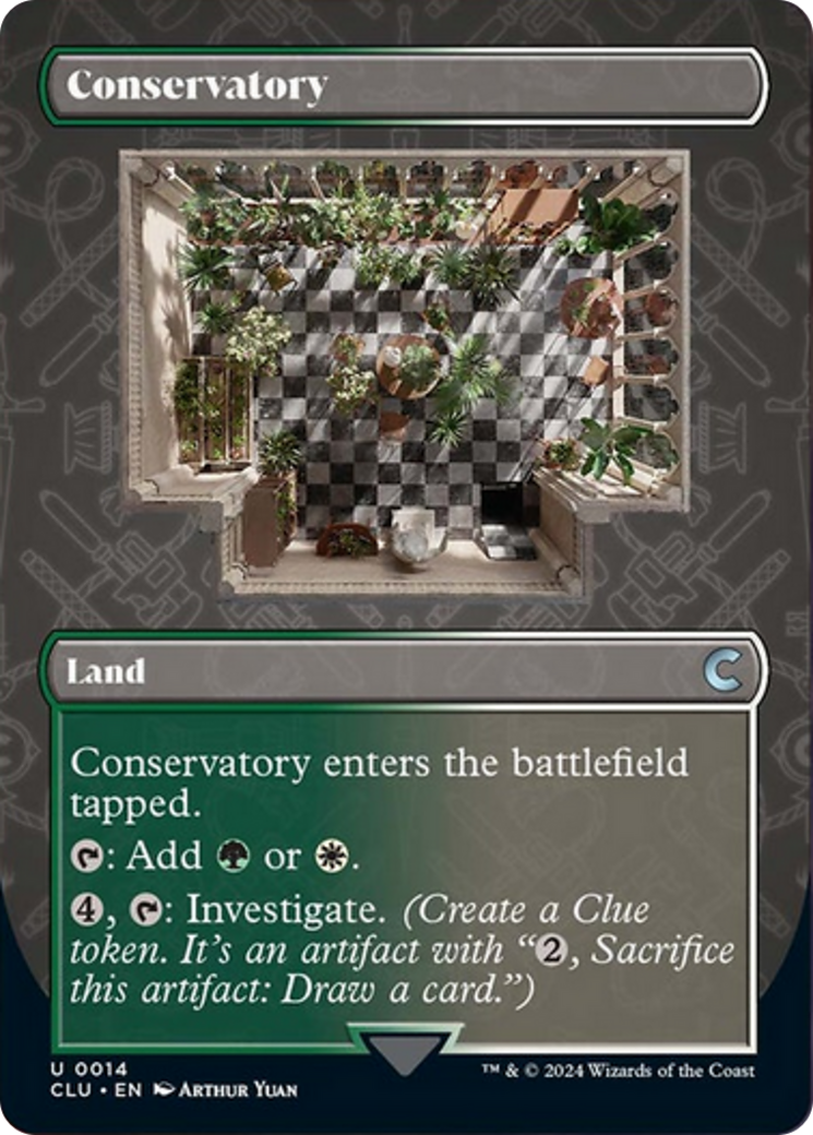 Conservatory (Borderless) [Ravnica: Clue Edition] - Destination Retro