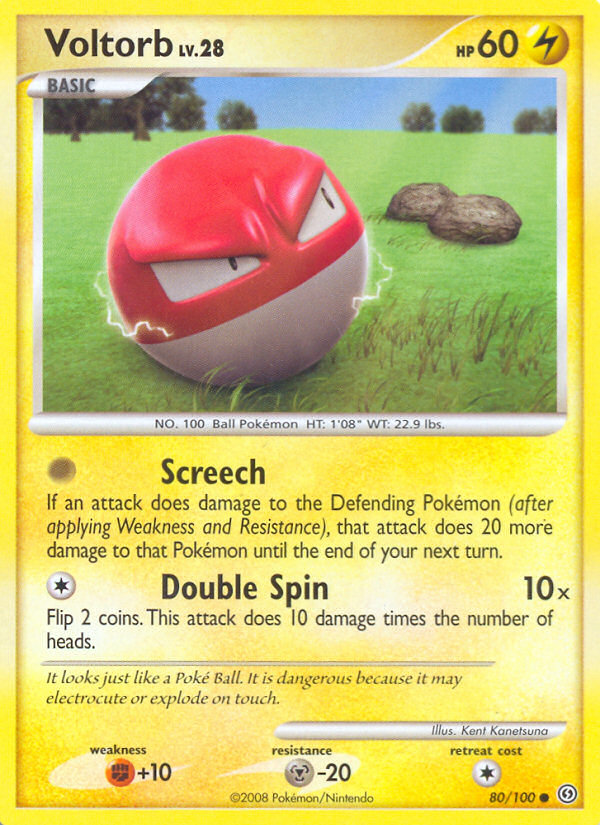 Voltorb (80/100) [Diamond & Pearl: Stormfront] - Destination Retro