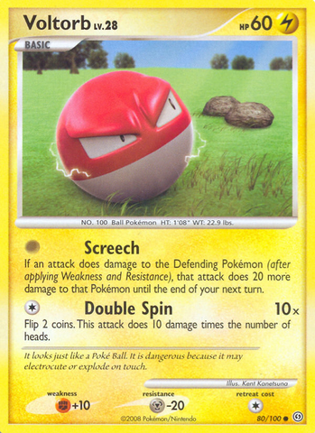 Voltorb (80/100) [Diamond & Pearl: Stormfront] - Destination Retro