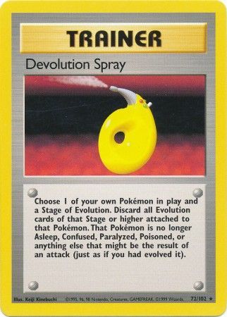 Devolution Spray (72/102) [Base Set Unlimited] - Destination Retro