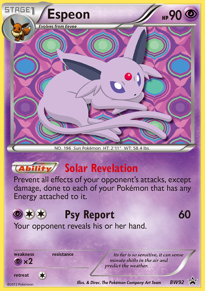 Espeon (BW92) [Black & White: Black Star Promos] - Destination Retro