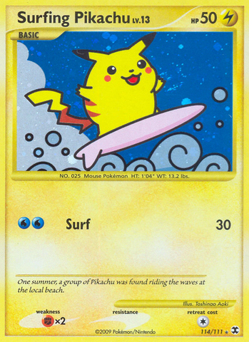 Surfing Pikachu (114/111) [Rising Rivals] - Destination Retro