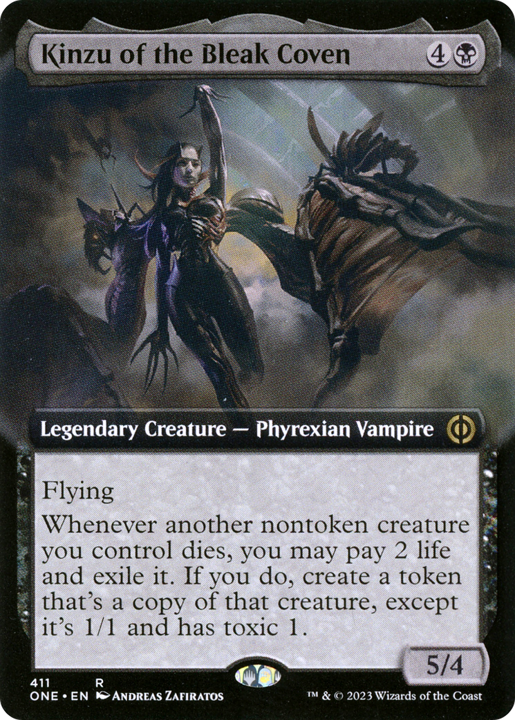 Kinzu of the Bleak Coven (Extended Art) [Phyrexia: All Will Be One] - Destination Retro