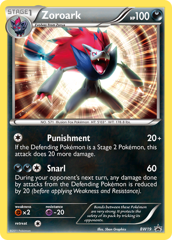 Zoroark (BW19) [Black & White: Black Star Promos] - Destination Retro