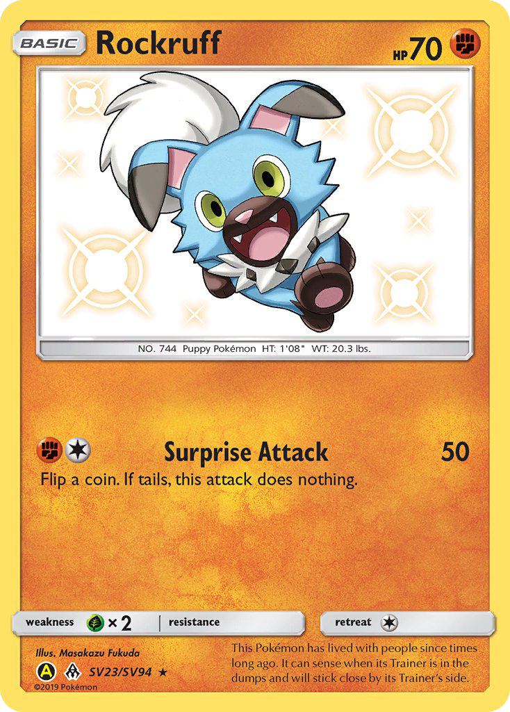 Rockruff (SV23/SV94) [Sun & Moon: Hidden Fates - Shiny Vault] - Destination Retro