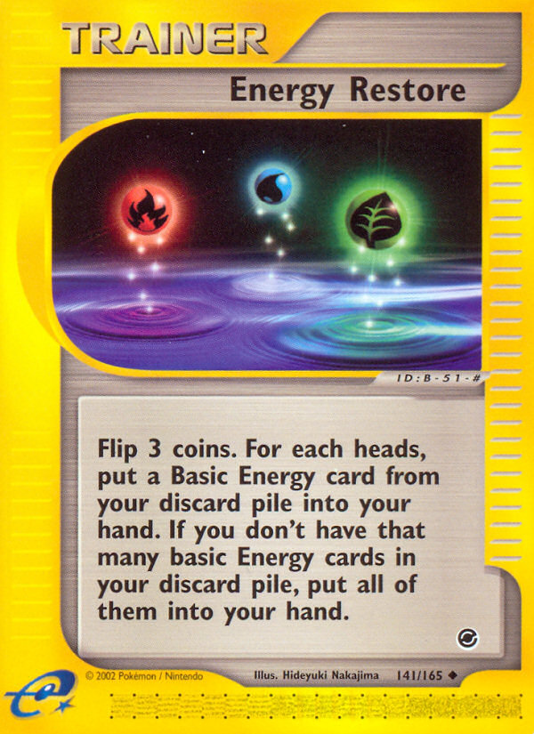 Energy Restore (141/165) [Expedition: Base Set] - Destination Retro