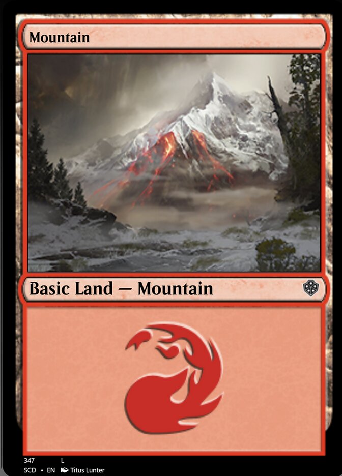 Mountain (347) [Starter Commander Decks] - Destination Retro