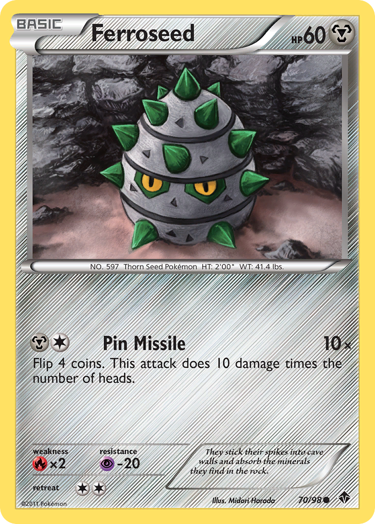Ferroseed (70/98) [Black & White: Emerging Powers] - Destination Retro