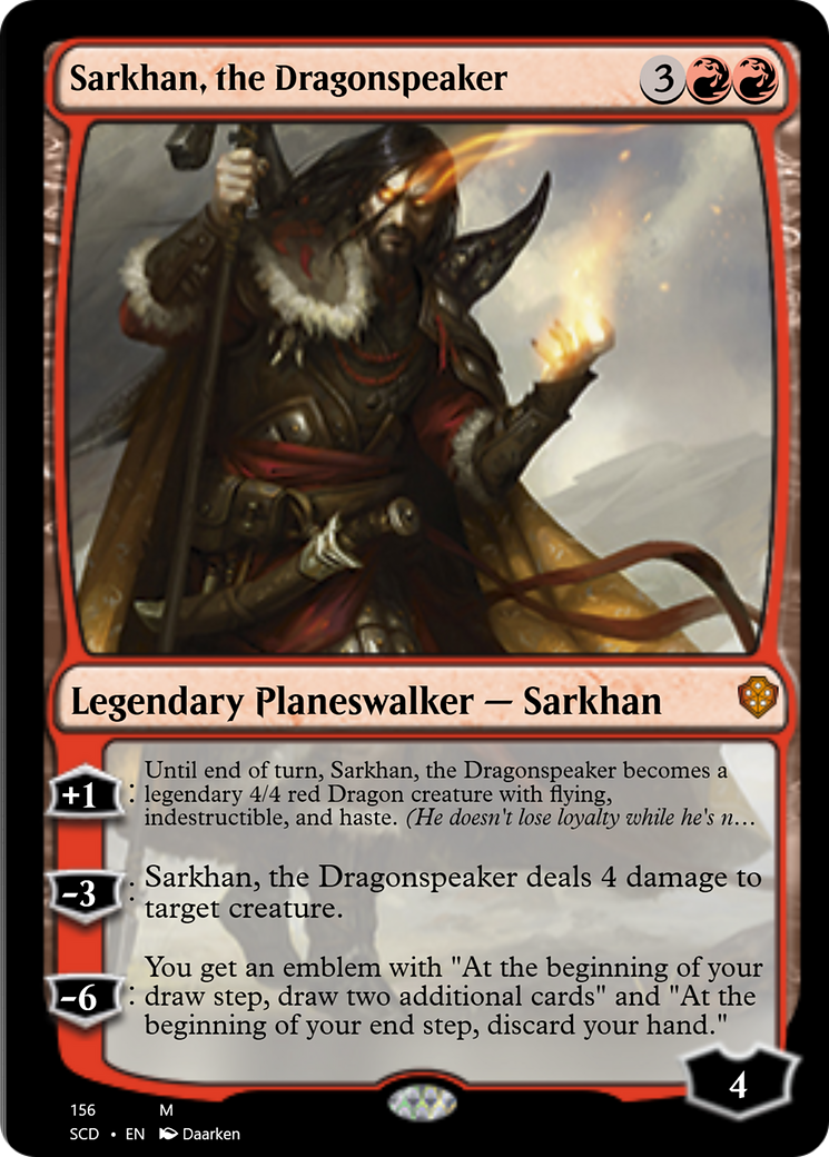 Sarkhan, the Dragonspeaker [Starter Commander Decks] - Destination Retro