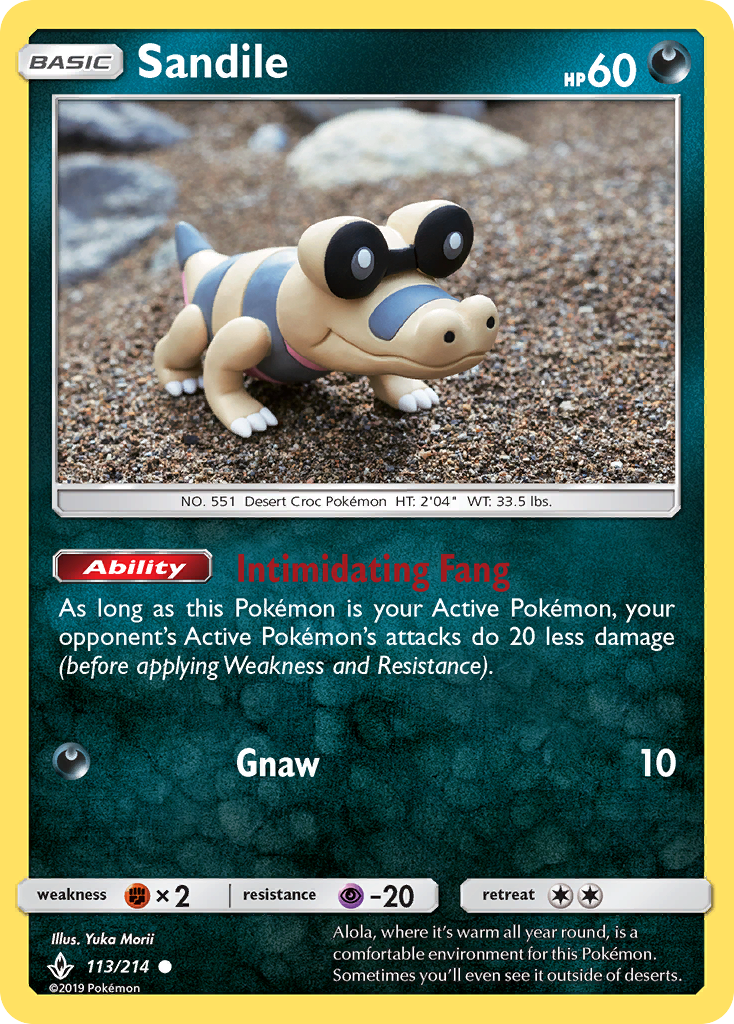 Sandile (113/214) [Sun & Moon: Unbroken Bonds] - Destination Retro