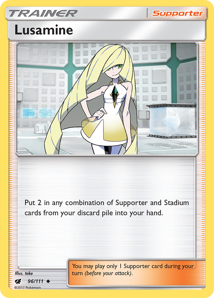 Lusamine (96/111) [Sun & Moon: Crimson Invasion] - Destination Retro