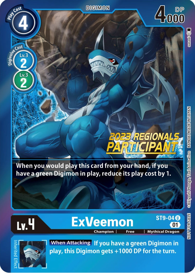ExVeemon [ST9-04] (2023 Regionals Participant) [Starter Deck: Ultimate Ancient Dragon Promos] - Destination Retro
