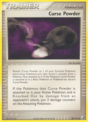 Curse Powder (80/115) [EX: Unseen Forces] - Destination Retro