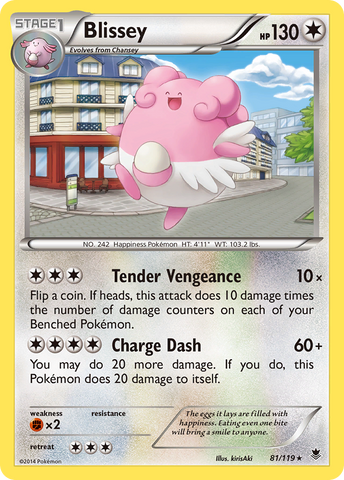 Blissey (81/119) [XY: Phantom Forces] - Destination Retro