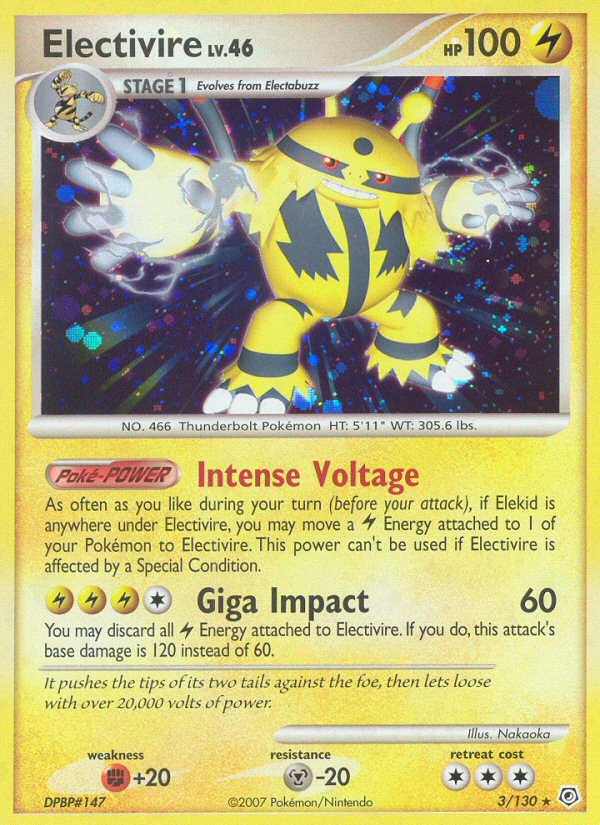 Electivire (3/130) [Diamond & Pearl: Base Set] - Destination Retro