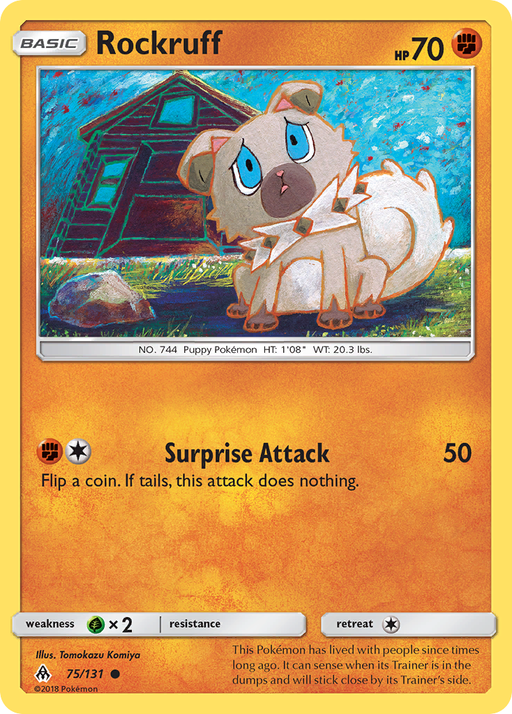 Rockruff (75/131) [Sun & Moon: Forbidden Light] - Destination Retro