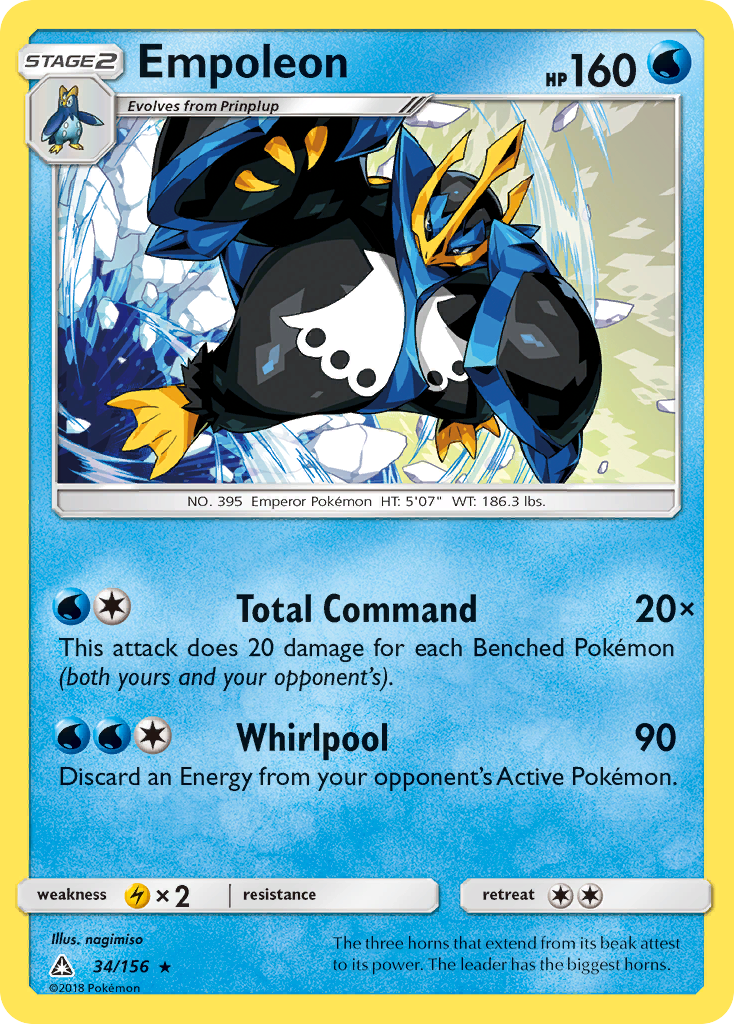 Empoleon (34/156) [Sun & Moon: Ultra Prism] - Destination Retro
