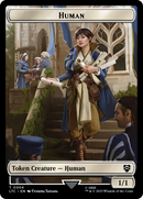 Human // Treasure Double-Sided Token [The Lord of the Rings: Tales of Middle-Earth Commander Tokens] - Destination Retro