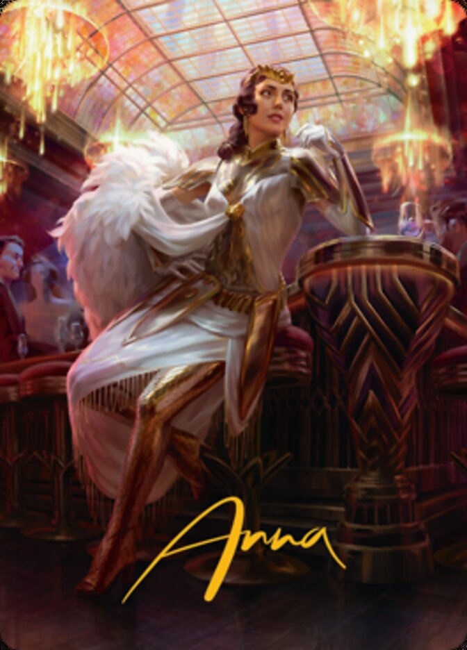 Elspeth Resplendent 1 Art Card (Gold-Stamped Signature) [Streets of New Capenna Art Series] - Destination Retro