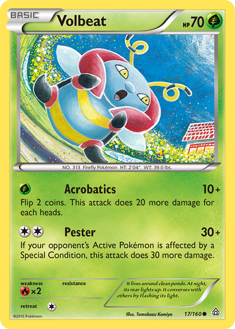 Volbeat (17/160) [XY: Primal Clash] - Destination Retro