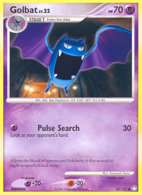 Golbat (50/123) [Diamond & Pearl: Mysterious Treasures] - Destination Retro