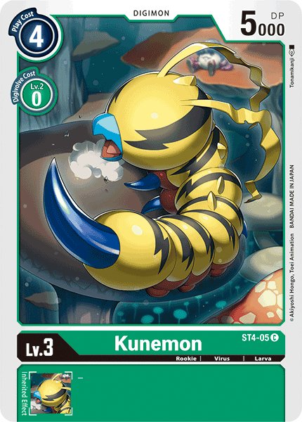 Kunemon [ST4-05] [Starter Deck: Giga Green] - Destination Retro
