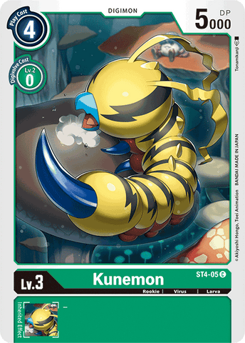 Kunemon [ST4-05] [Starter Deck: Giga Green] - Destination Retro