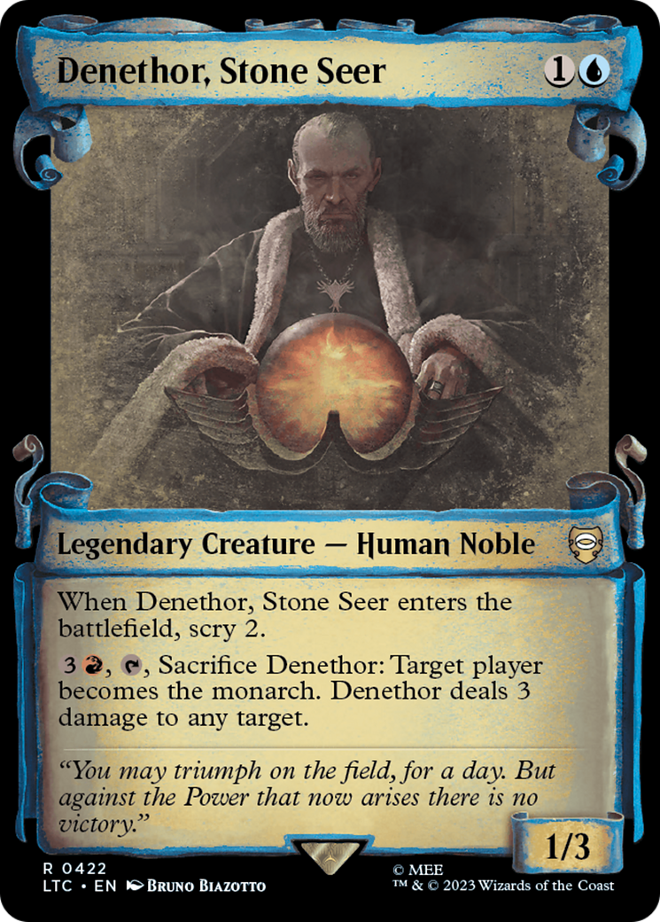 Denethor, Stone Seer [The Lord of the Rings: Tales of Middle-Earth Commander Showcase Scrolls] - Destination Retro