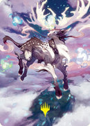 Hinata, Dawn-Crowned Art Card (Gold-Stamped Signature) [Kamigawa: Neon Dynasty Art Series] - Destination Retro