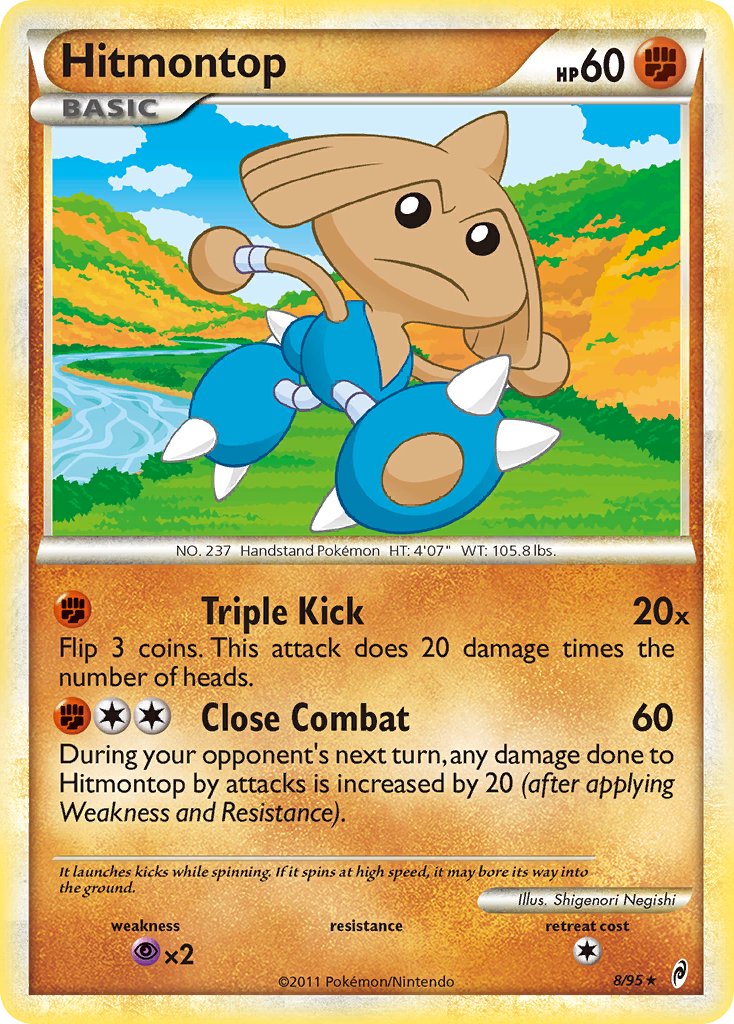 Hitmontop (8/95) (Theme Deck Exclusive) [HeartGold & SoulSilver: Call of Legends] - Destination Retro