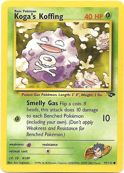 Koga's Koffing (79/132) [Gym Challenge Unlimited] - Destination Retro
