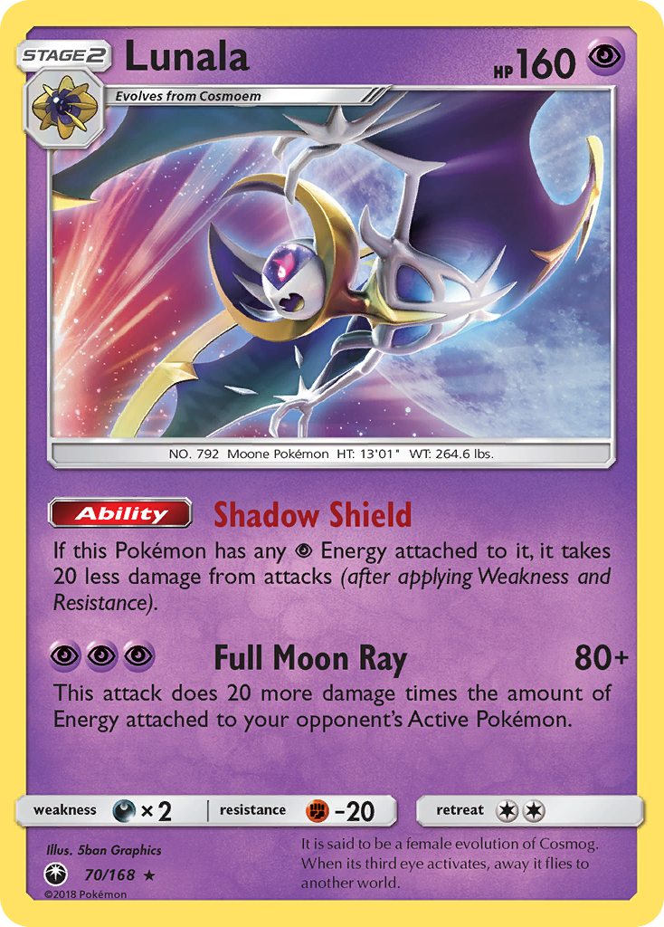 Lunala (70/168) [Sun & Moon: Celestial Storm] - Destination Retro