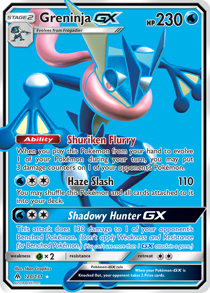 Greninja GX (120/131) [Sun & Moon: Forbidden Light] - Destination Retro