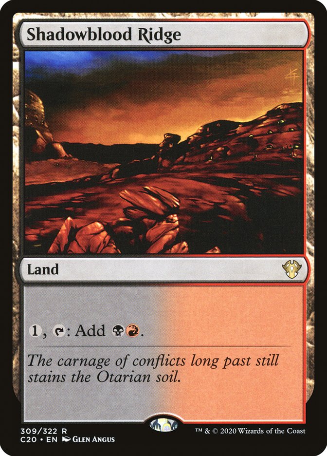 Shadowblood Ridge [Commander 2020] - Destination Retro