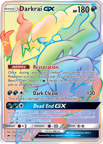 Darkrai GX (158/147) [Sun & Moon: Burning Shadows] - Destination Retro