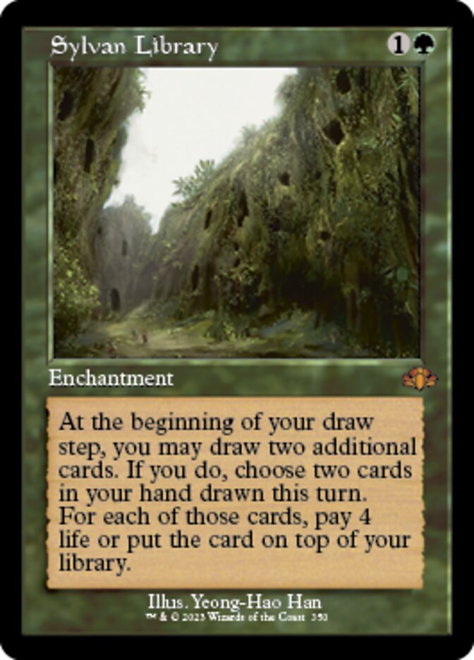Sylvan Library (Retro) [Dominaria Remastered] - Destination Retro