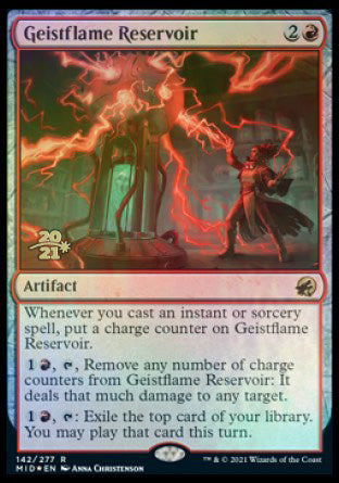 Geistflame Reservoir [Innistrad: Midnight Hunt Prerelease Promos] - Destination Retro