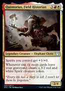 Quintorius, Field Historian [Strixhaven: School of Mages] - Destination Retro