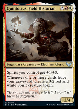 Quintorius, Field Historian [Strixhaven: School of Mages] - Destination Retro