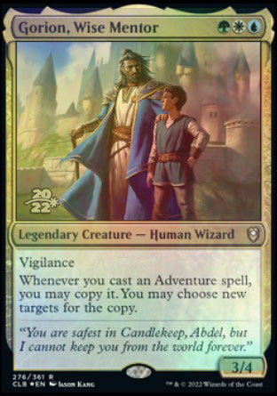 Gorion, Wise Mentor [Commander Legends: Battle for Baldur's Gate Prerelease Promos] - Destination Retro